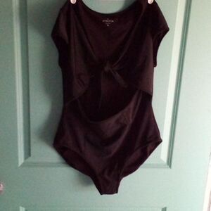 ATHLETA TIE FRONT BATHING SUIT SZ XL